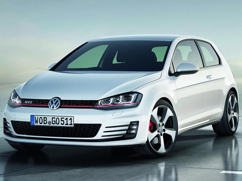 White Volkswagen Golf GTI